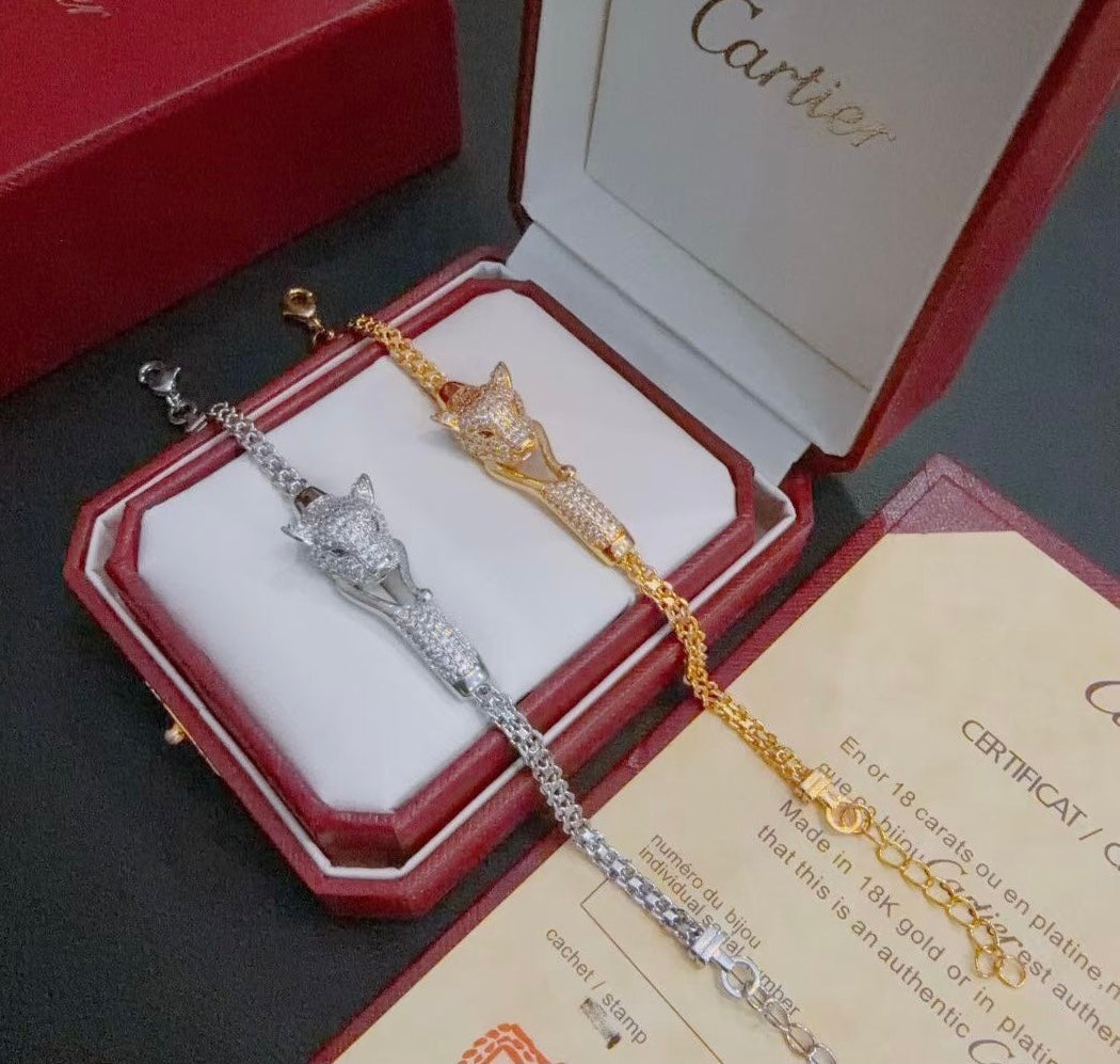 [⭐JeweliWhal Jewelry] PANTHERE  BRACELET DIAMONDS