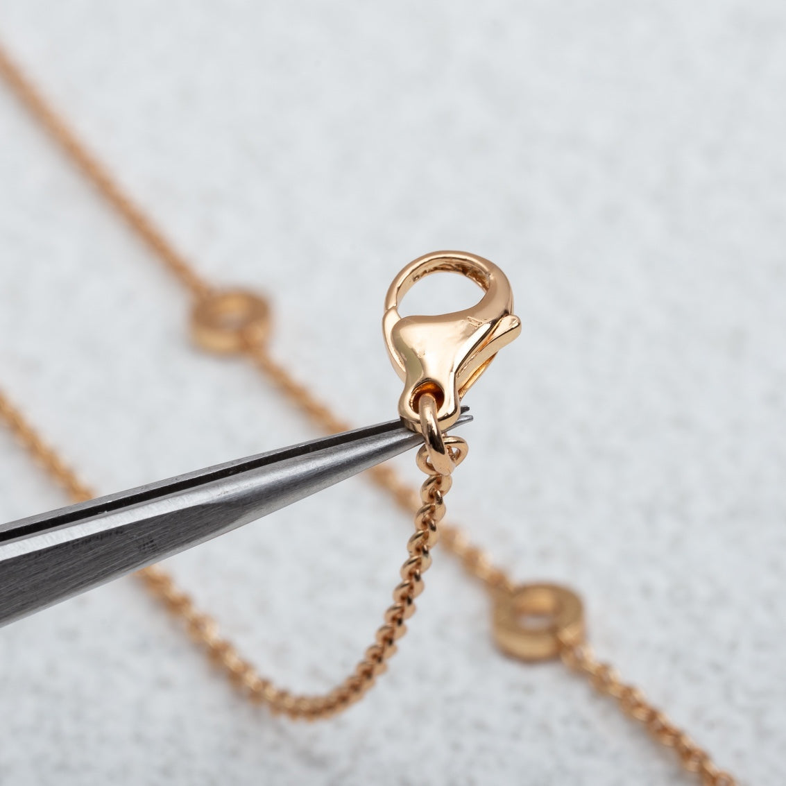 [⭐JeweliWhal]PARENTESI NECKLACE PINK GOLD DIAMOND