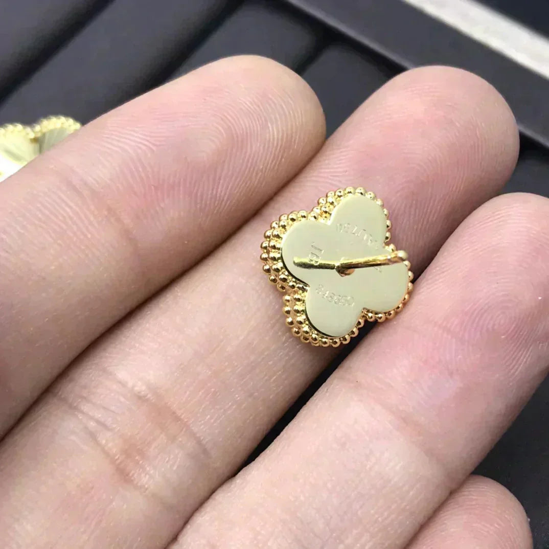 [⭐JeweliWhal] أقراط الليزر CLOVER MINI 9.5MM