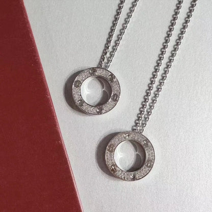 [⭐JeweliWhal]قلادة الحب الفضية القابلة للتعديل