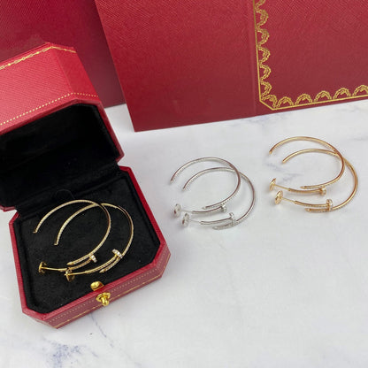 [⭐JeweliWhal]JUSTE EARRINGS FULL DIAMONDS 1.8MM