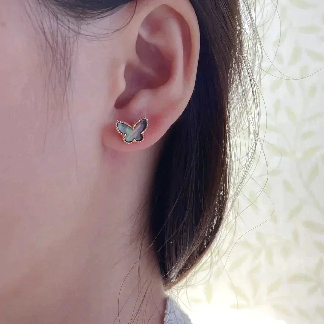 [⭐JeweliWhal]BUTTERFLY DARK MOP  EARRINGS