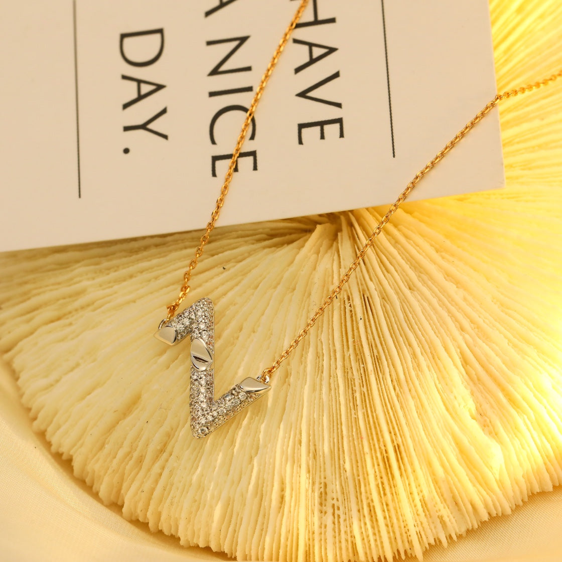 [⭐JeweliWhal]VOLT SILVER DIAMOND PEDANT NECKLACE