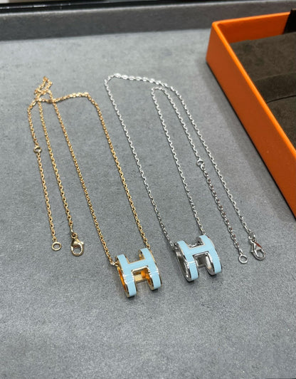 [⭐JeweliWhal] POP H SKY BLUE قلادة