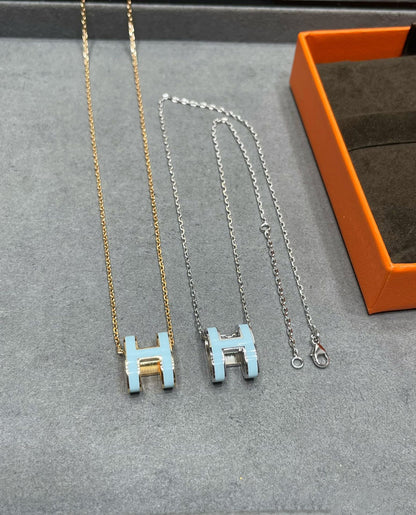 [⭐JeweliWhal] POP H SKY BLUE قلادة