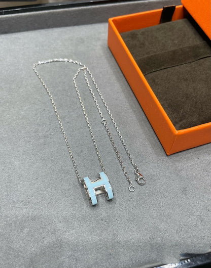 [⭐JeweliWhal] POP H SKY BLUE قلادة