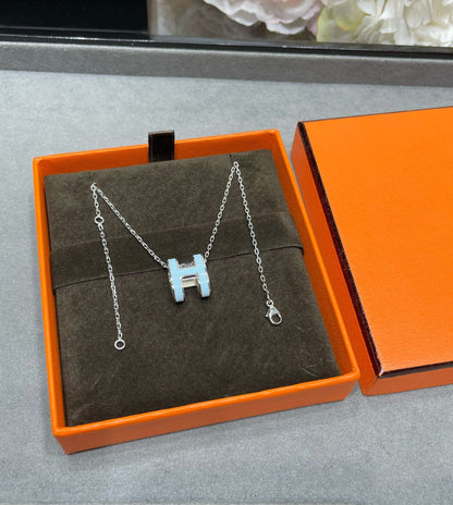 [⭐JeweliWhal] POP H SKY BLUE قلادة