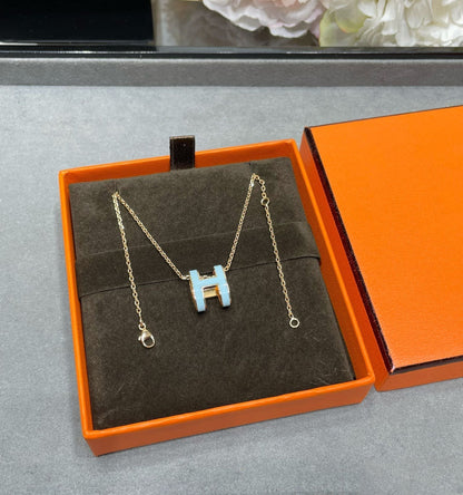 [⭐JeweliWhal] POP H SKY BLUE قلادة