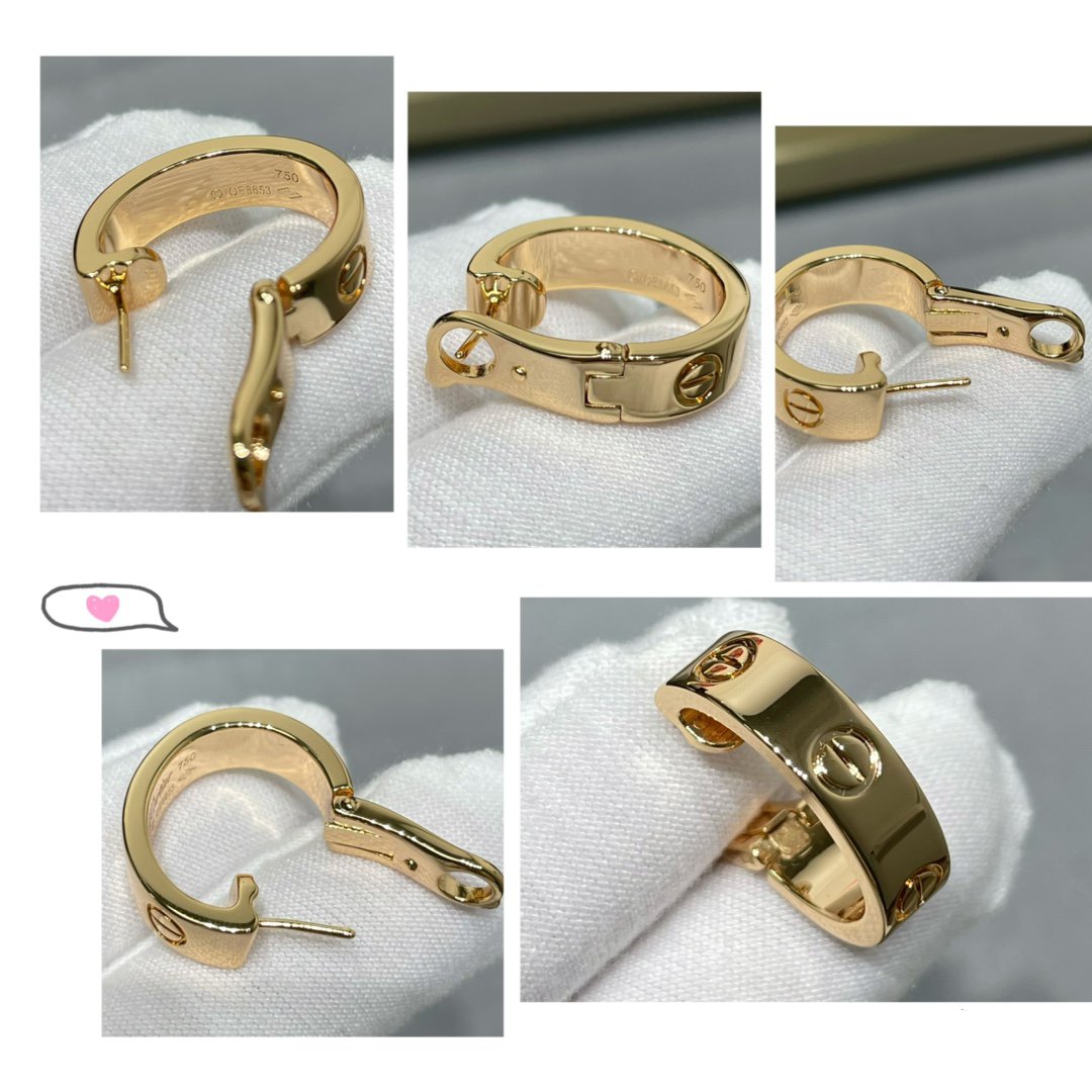 [⭐JeweliWhal]LOVE 5.5MM EARRINGS