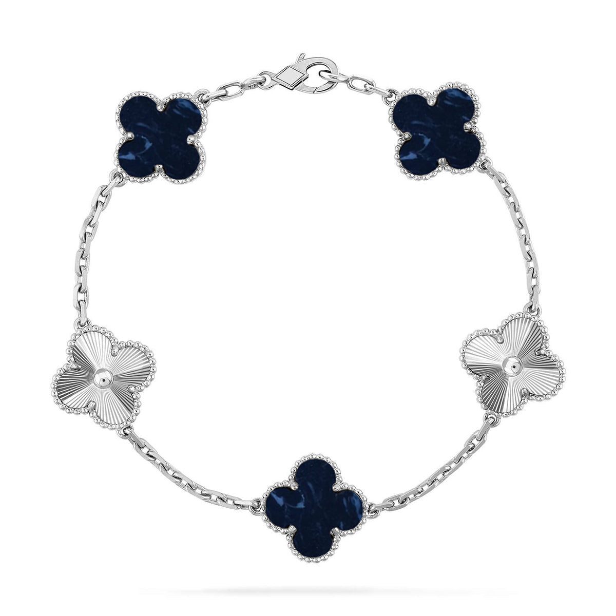 [⭐JeweliWhal]CLOVER 5 MOTIF PIETERSITE BRACELET COLLECTION