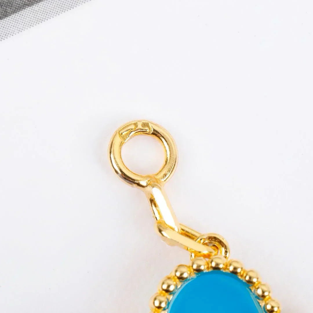 [⭐JeweliWhal] CLOVER 5 MOTIF TURQUOISE BRACELET COLLECTION