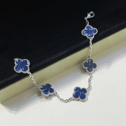 [⭐JeweliWhal]CLOVER 5 MOTIF PIETERSITE BRACELET COLLECTION