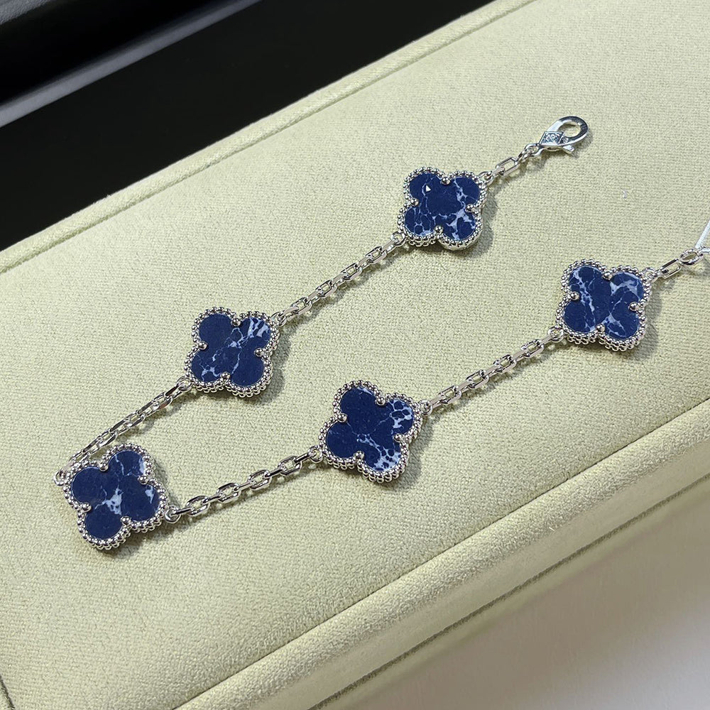 [⭐JeweliWhal]CLOVER 5 MOTIF PIETERSITE BRACELET COLLECTION