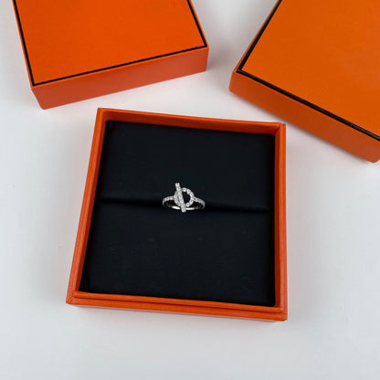 [⭐JeweliWhal]ECHAPPEE RING SILVER DIAMOND