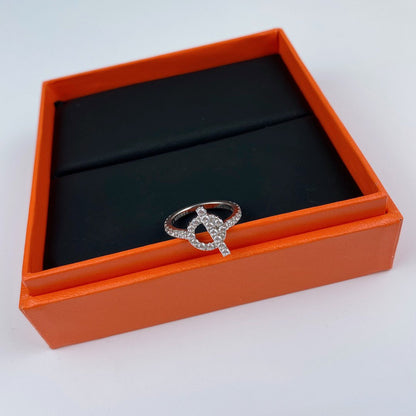 [⭐JeweliWhal]ECHAPPEE RING SILVER DIAMOND