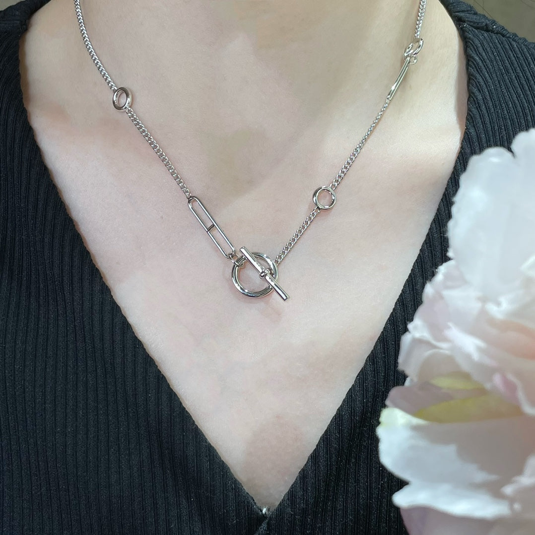 [⭐جويلي وال]HM STERLING CHAINE D'ANCRE HEART