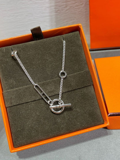 [⭐جويلي وال]HM STERLING CHAINE D'ANCRE HEART