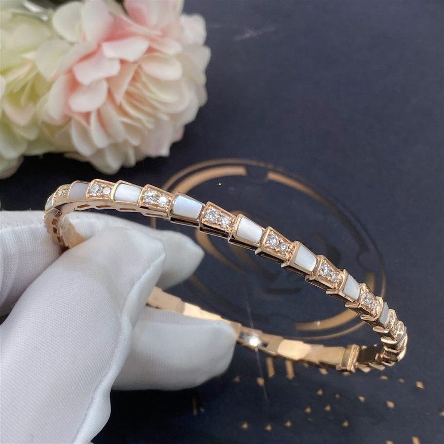 [⭐JeweliWhal]SERPENTI BRACELET PINK GOLD MOP DIAMOND