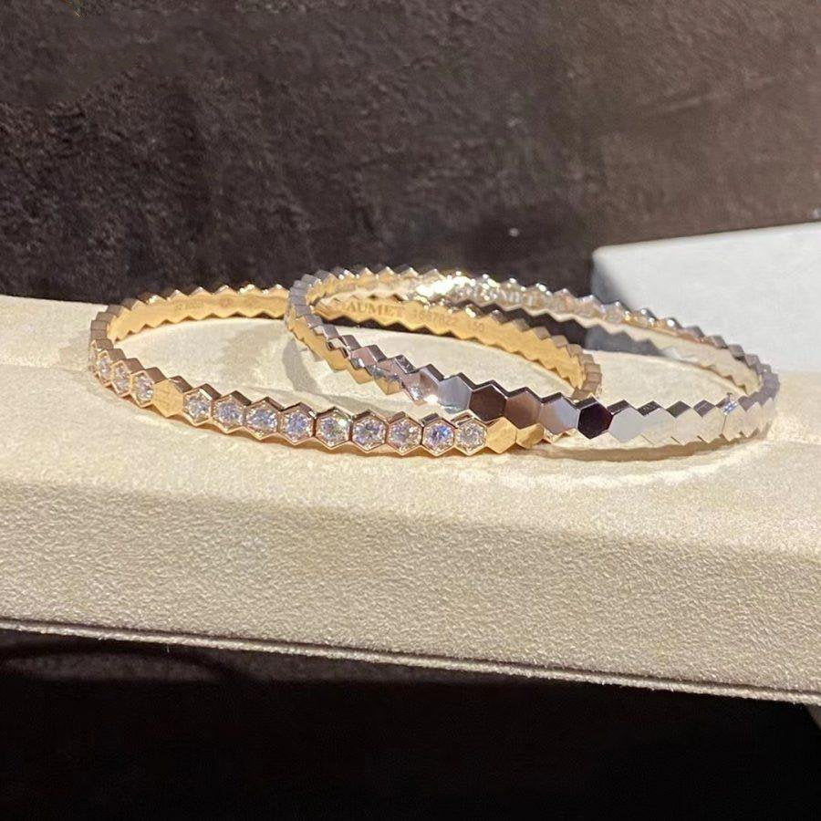 [⭐JeweliWhal]BEE LOVE GOLD BRACELET FULL DIAMOND