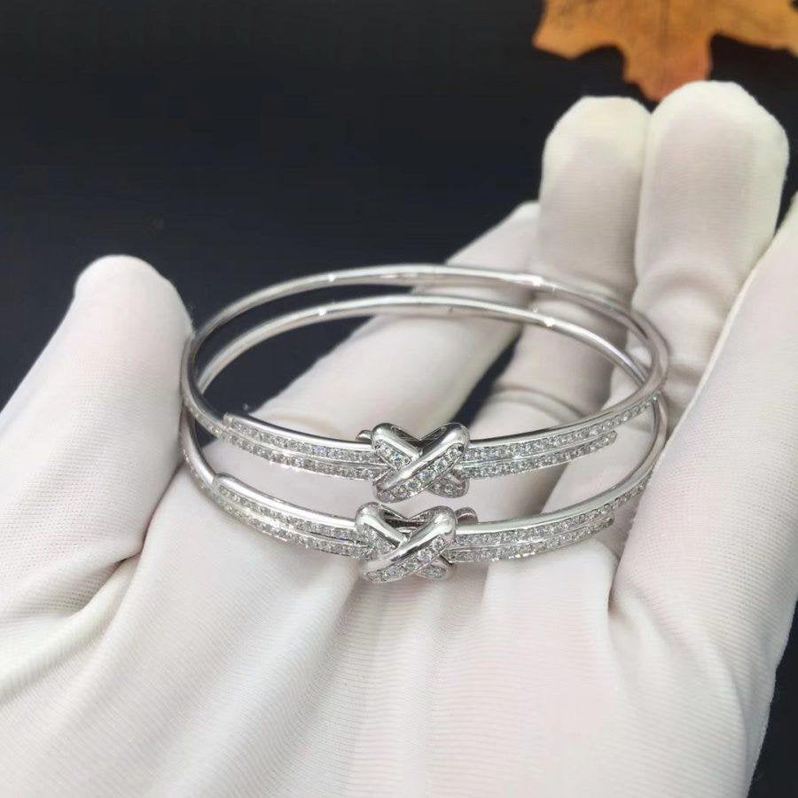 [⭐JeweliWhal]JEUX DE BRACELET DIAMONDS SILVER