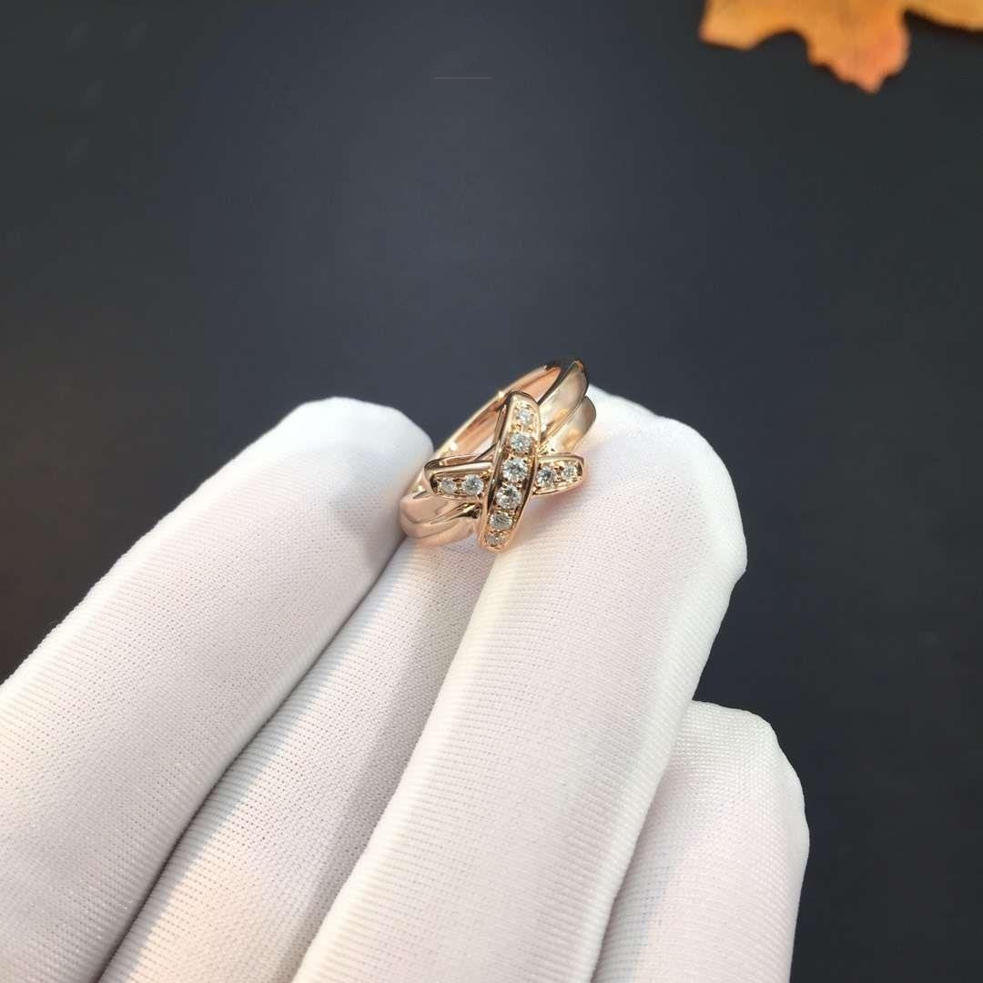 [⭐JeweliWhal]JEUX DE PINK GOLD DIAMOND RING