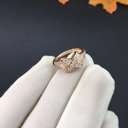 [⭐JeweliWhal]JEUX DE RING PINK GOLD DIAMOND